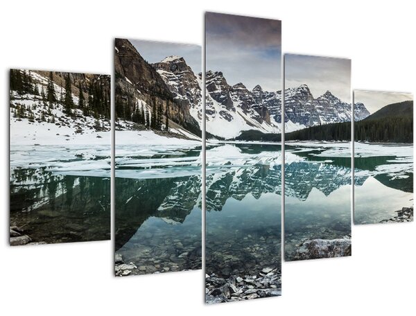 Tablou - lacul iarna (150x105 cm)