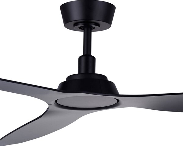 Ventilator de tavan Moto, negru, Ø 132 cm, silențios - Beacon Beacon Lighting, Moto, Negru, Camera de zi, Plastic, Modern