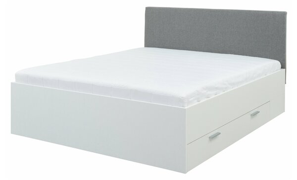 Pat Boston 545Dublu, Alb, 140x200, PAL laminat, Somiera patSomiera pat, 15x21x9cm
