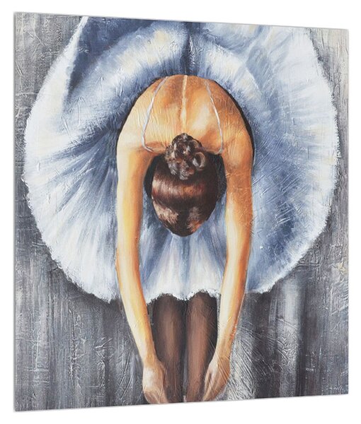 Tablou cu balerina înclinată (30x30 cm)