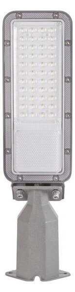 Corp Stradal LED Homelight 30W Senzor Crepuscular Alb Rece 6500K IP65 409x106x50mm Lampa Exterior Automata Design Slim Eficienta Energetica