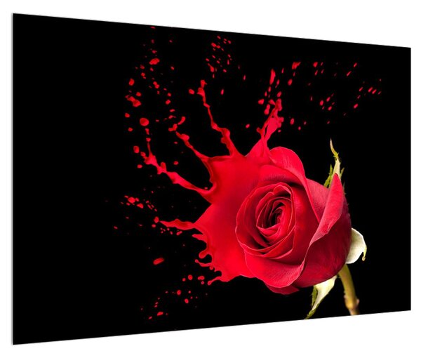 Tablou cu trandafir (90x60 cm)