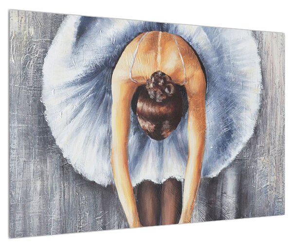 Tablou cu balerina înclinată (90x60 cm)