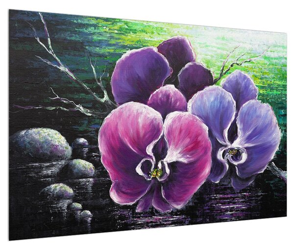 Tablou cu viorele (90x60 cm)