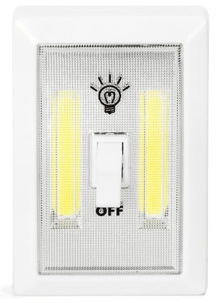 Aigostar - Lampă de noapte portabilă cu LED, 3x AAA, 6500 K