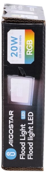 Aigostar - Proiector LED RGB reglabil, 10W, 230V, IP65 + telecomandă