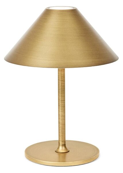 Halo Design 800841 - Lampă de birou LED reîncărcabilă, cu dimmer HYGGE, 3W, 4000 mAh, IP54, alamă