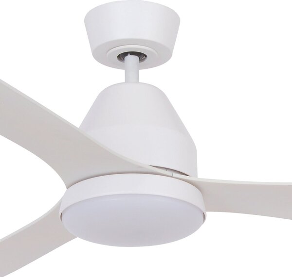 Ventilator de tavan Whitehaven cu lumină, alb, silențios - Beacon Beacon Lighting, Whitehaven, reglabil, Alb, Camera de zi, Plastic, Modern