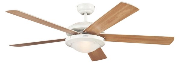 Ventilator de tavan Comet 2 cu lumină, din lemn, silențios – Westinghouse Westinghouse, COMET, Lemn, Camera de zi, Lemn, Modern