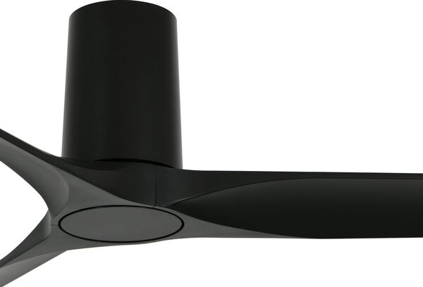 Ventilator de tavan Londo, negru, cu motor de curent continuu, 132 cm, Beacon Lighting, Londo, Negru, Camera de zi, Plastic, Modern