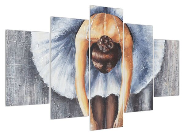 Tablou cu balerina înclinată (150x105 cm)