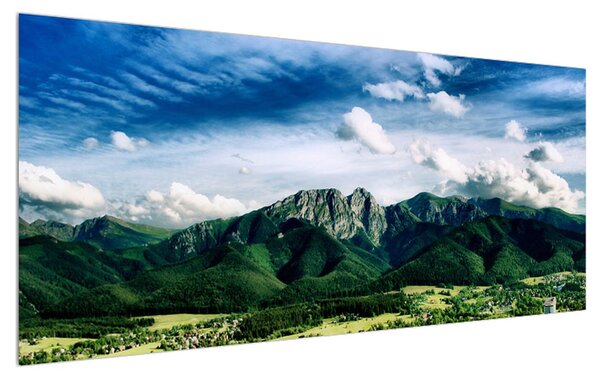 Tablou cu peisaj montan (120x50 cm)