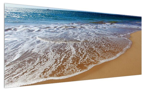 Tablou cu plaja mării cu nisip (120x50 cm)