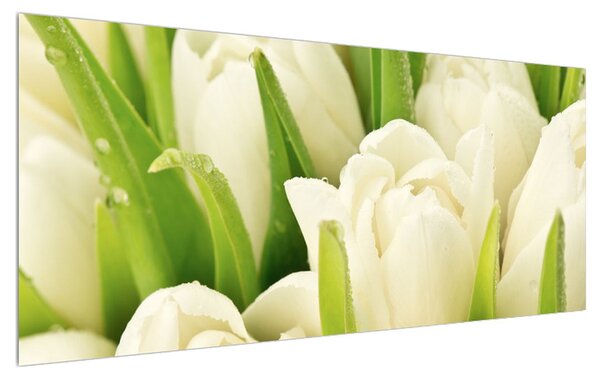 Tablou cu flori de lalele (120x50 cm)