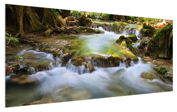 Tablou cu râu montan (120x50 cm)