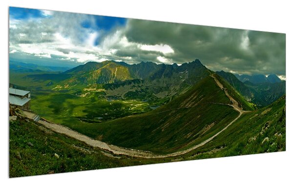 Tablou cu peisaj montan (120x50 cm)