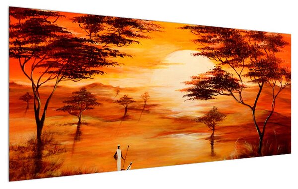 Tablou cu savana africană (120x50 cm)