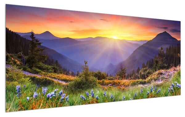 Tablou cu peisaj de pădure (120x50 cm)