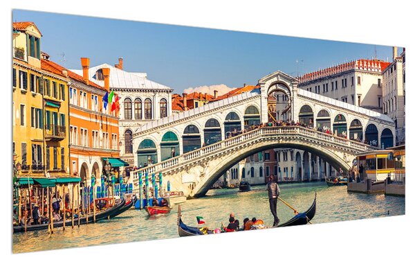 Tablou cu gondola venețiană (120x50 cm)