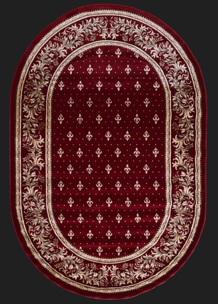 Covor Bisericesc, Model 15033 210 Oval, Rosu Grena Rosu, 150x230