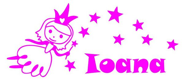 Sticker perete personalizat My Name Girl 2