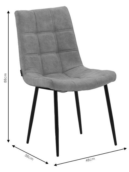 Scaun Nola, Maro, 58x48x88 cm