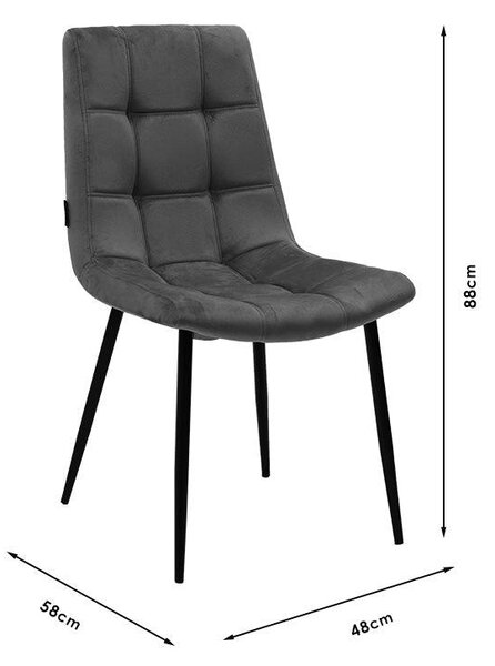 Scaun Nola, Maro, 58x48x88 cm