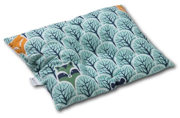 Cosulet bebelus pentru dormit Kidizi Baby Nest + pernuta plagiocefalie Kidizi Animals Mint