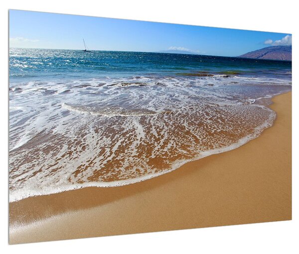 Tablou cu plaja mării cu nisip (90x60 cm)