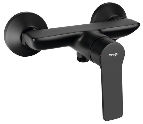 Aqualine Aqualine, baterie de duș SINTRA cu montare pe perete, negru mat, SX011B