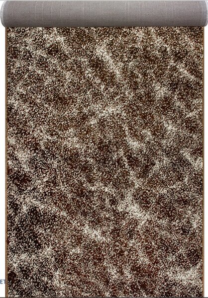 Traversa Hol, Model Cappuccino 16007 13, Festonata, Latime 60 cm, Maro 60 x 300, Maro