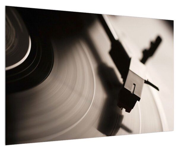 Tablou cu detailu cu palcă de gramofon (90x60 cm)