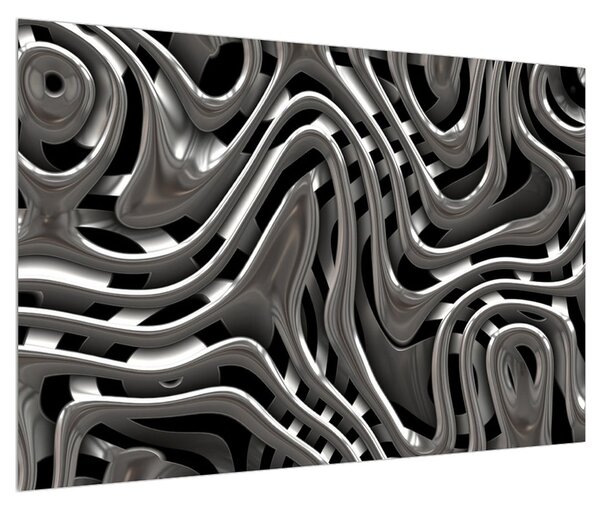 Tablou abstract cu cascade (90x60 cm)