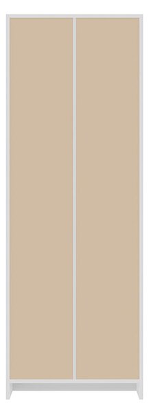 Dulap Biblioraft Mobiref cu 4 Polite pentru Depozitare , 70 x 34,5 x 200 cm, PAL Alb 18 mm