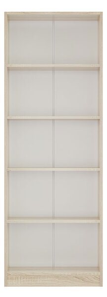 Dulap Biblioraft Mobiref cu 4 Polite pentru Depozitare , 70 x 34,5 x 200 cm, PAL Sonoma 18 mm