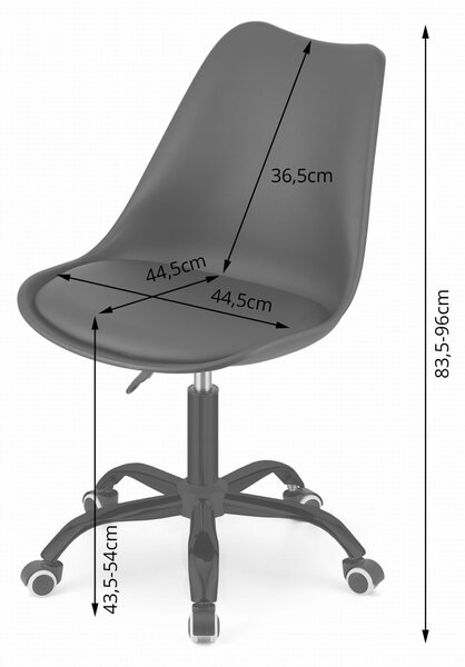 Scaun de birou negru ANDRIA