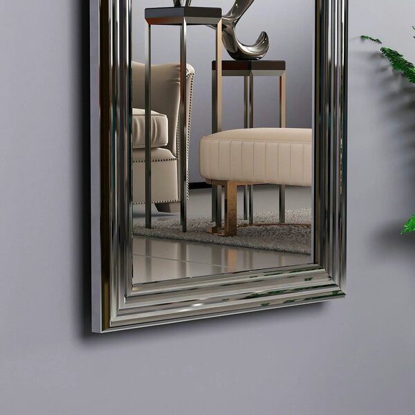 Oglinda SMOOTH, argintiu, 40x3x105 cm