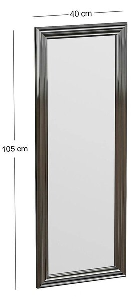 Oglinda SMOOTH, argintiu, 40x3x105 cm