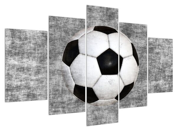 Tablou cu mingea de fotbal (150x105 cm)