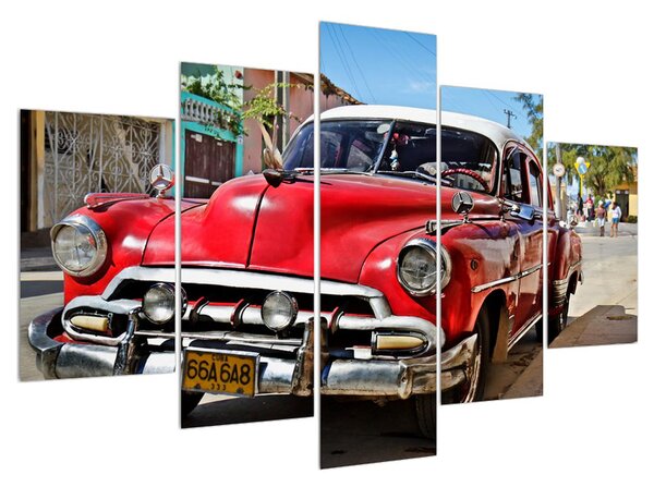 Tablou cu mașină istorică americană (150x105 cm)