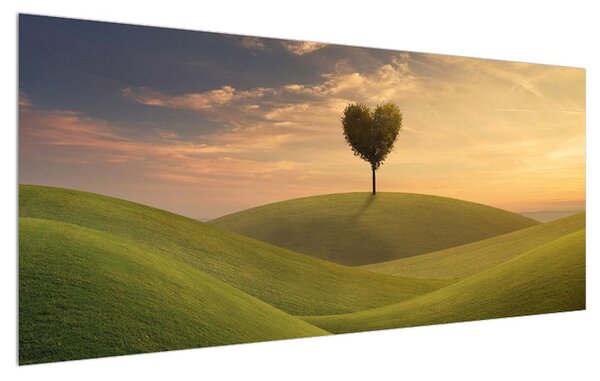 Tablou cu copac îndrăgostit (120x50 cm)