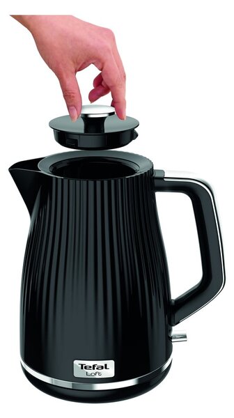 Cană electrică fierbător negru 1,7 l Loft KO250830 – Tefal