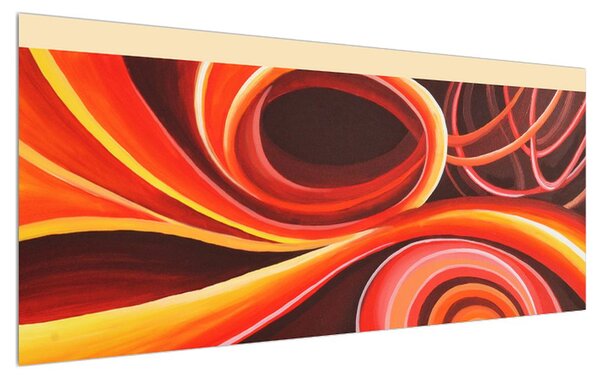 Tablou abstract - forme (120x50 cm)