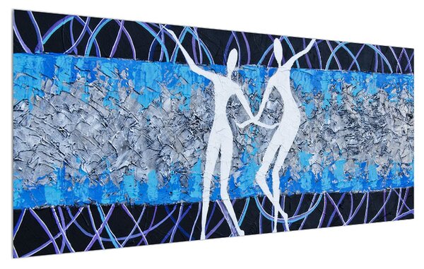 Tablou modern cu dansatori (120x50 cm)