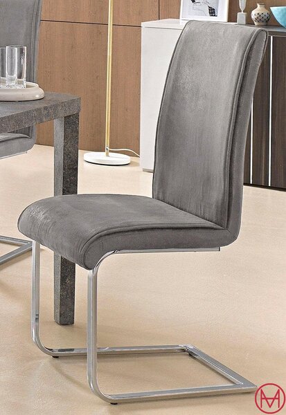 Set 2 scaune Viagor gri 44/57/103 cm stofa