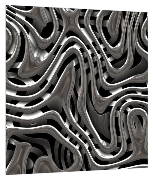 Tablou abstract cu cascade (30x30 cm)