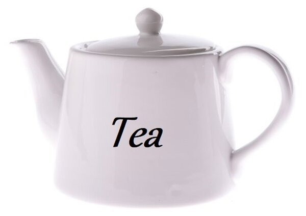 Ceainic de ceramică Tea 1000 ml, alb