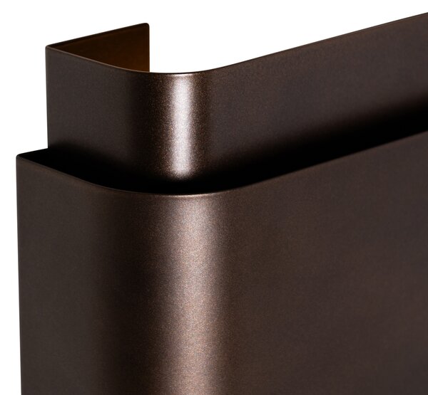 Aplică de perete industrială bronz închis cu 2 lumini - Coen