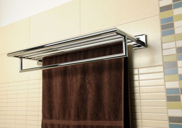 Sapho Sapho, raft prosoape X-SQUARE cu bară 650x110x215mm, crom, XQ601