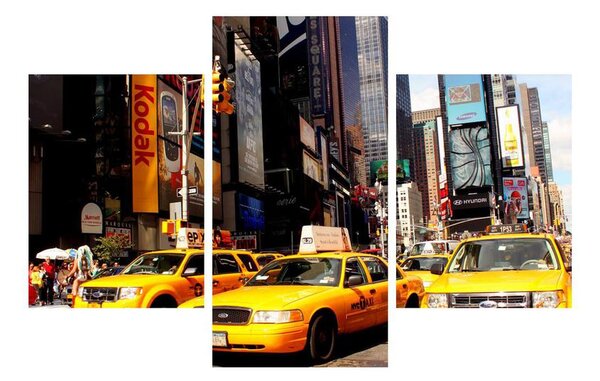 Tablou cu Yelow taxi din NY (90x60 cm)
